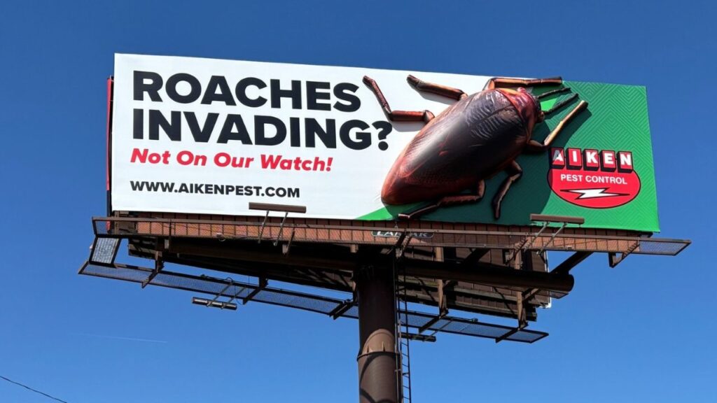 3d billboard inflatable roach