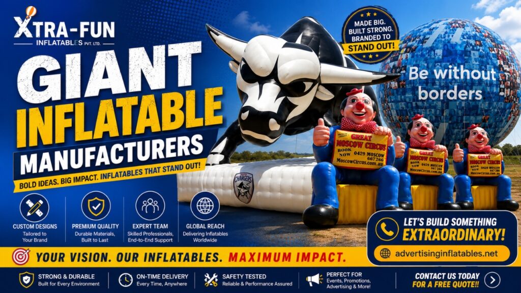 Giant Inflatable Manufacturers — Bold, Custom & Commercial